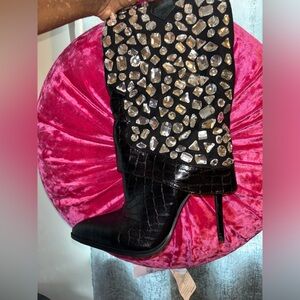 Azalea Wang Embellished cowgirl boots